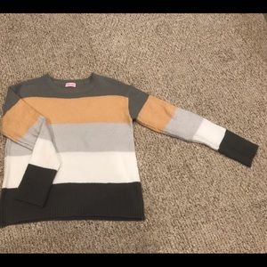 Pink and Gray Sweater